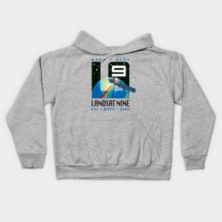 NASA Landsat 9 Logo Kids Hoodie